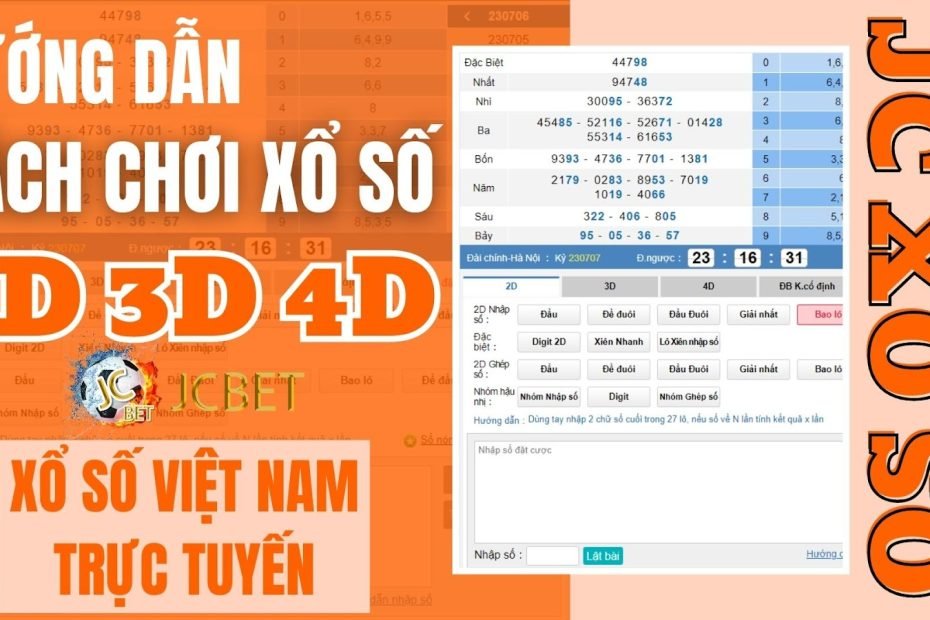 Cách chơi xổ số Việt Nam 2D 3D 4D